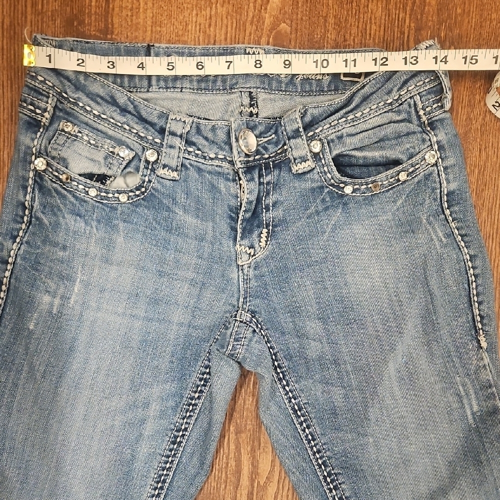 Grace in LA Denim Blue Boot Cut Jeans - Picture 5 of 7